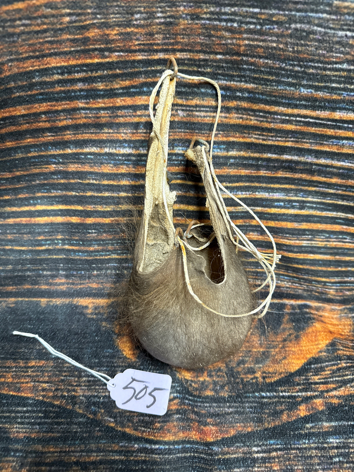 Buffalo scrotum real Bison Ball bag oddity nutsack gag gift winter bag art Odd man cave cabin decor conversation piece hide nut sack rare (Copy 3)