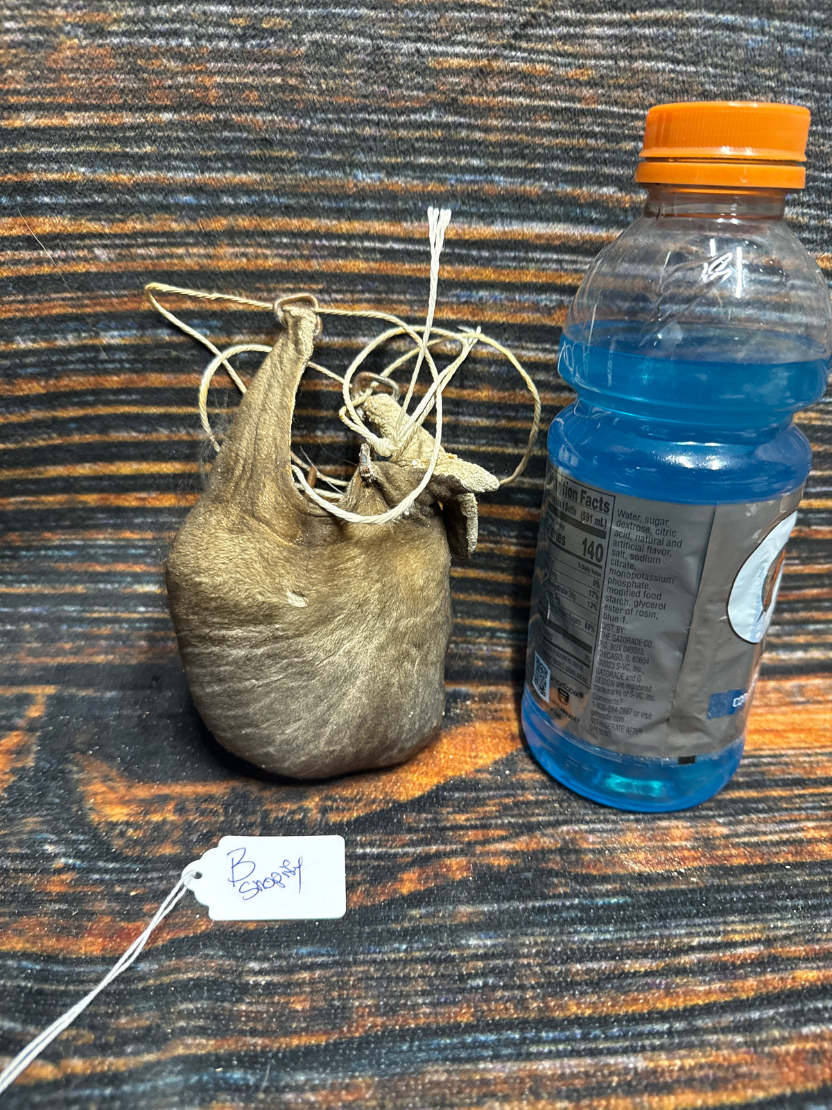 Buffalo scrotum real Bison Ball bag oddity nutsack gag gift winter bag art Odd man cave cabin decor conversation piece hide nut sack rare (Copy)