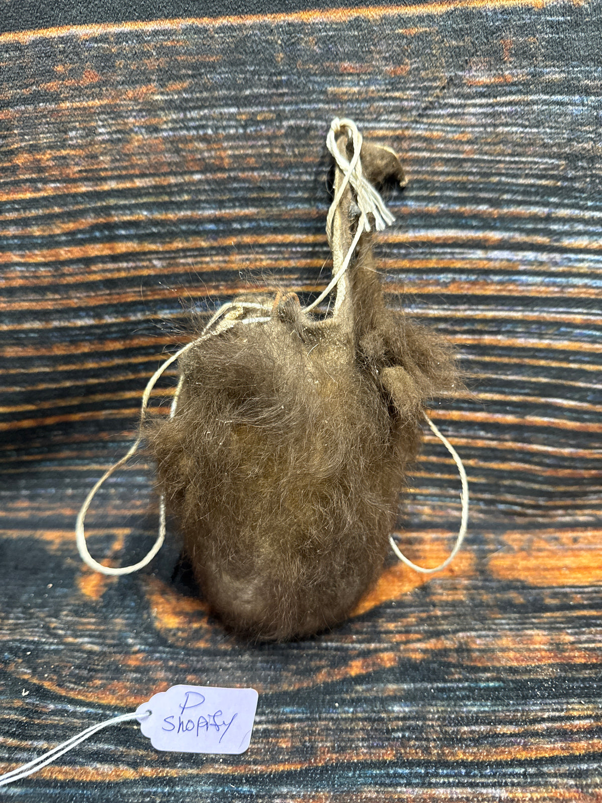Buffalo scrotum real Bison Ball bag oddity nutsack gag gift winter bag art Odd man cave cabin decor conversation piece hide nut sack rare (Copy 3)
