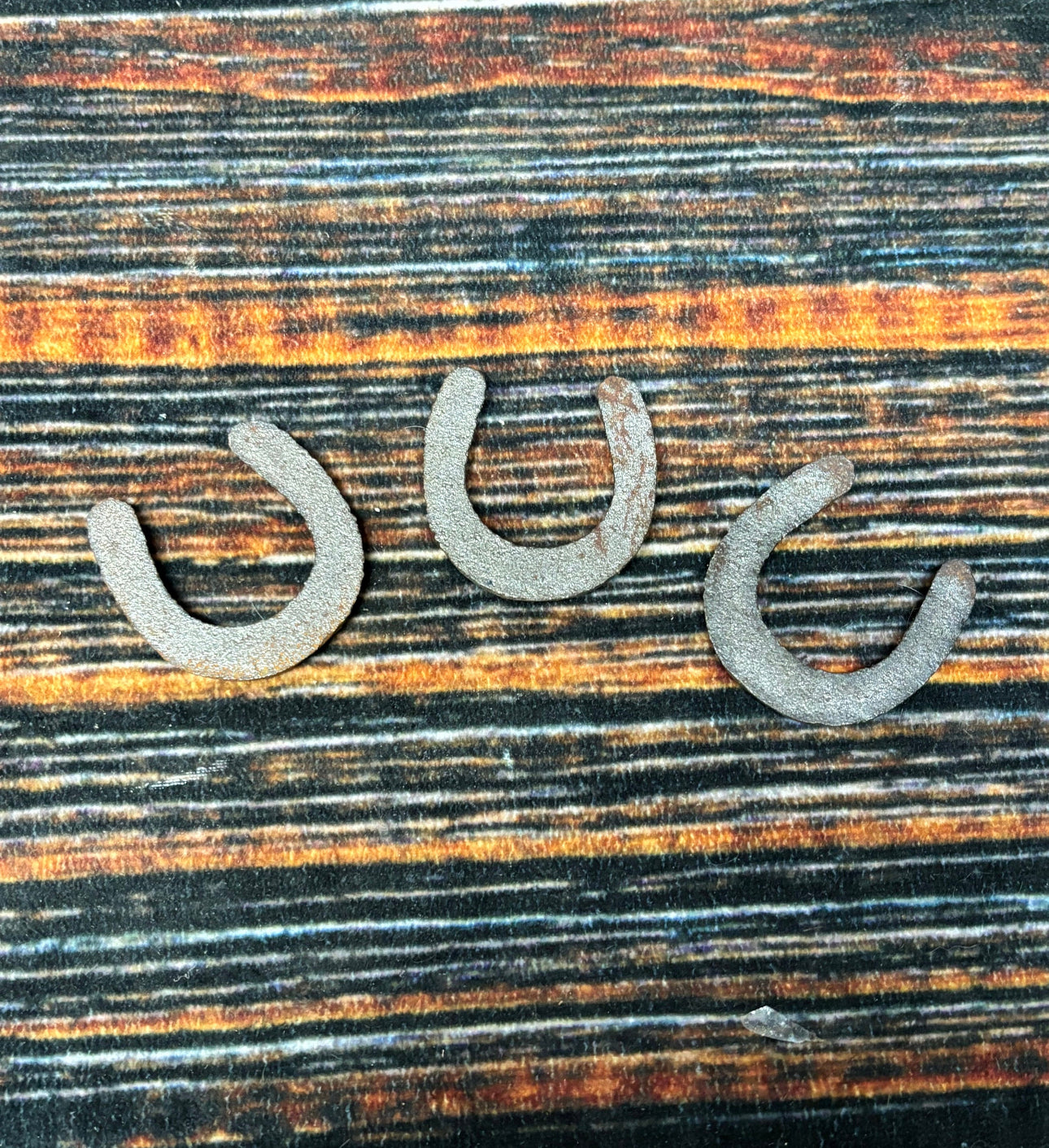 3 Metal horseshoes Wall Decore Jewelry Unique household art craft supplies Man Cave She Shed Western Decor gift collection cowboy odd unique